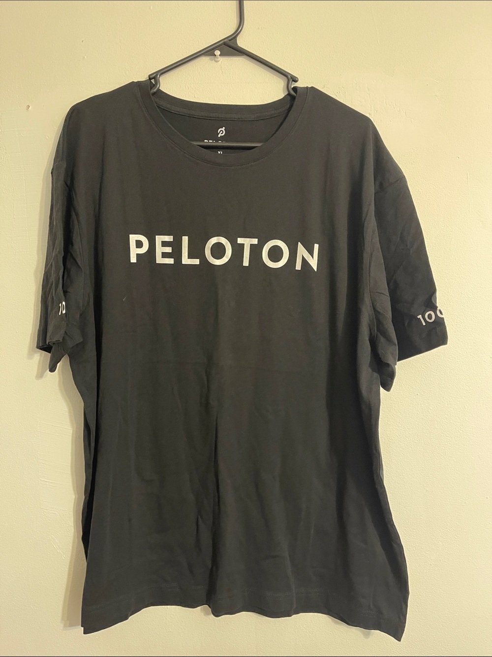 Peloton Black Short-Sleeve Logo Tee